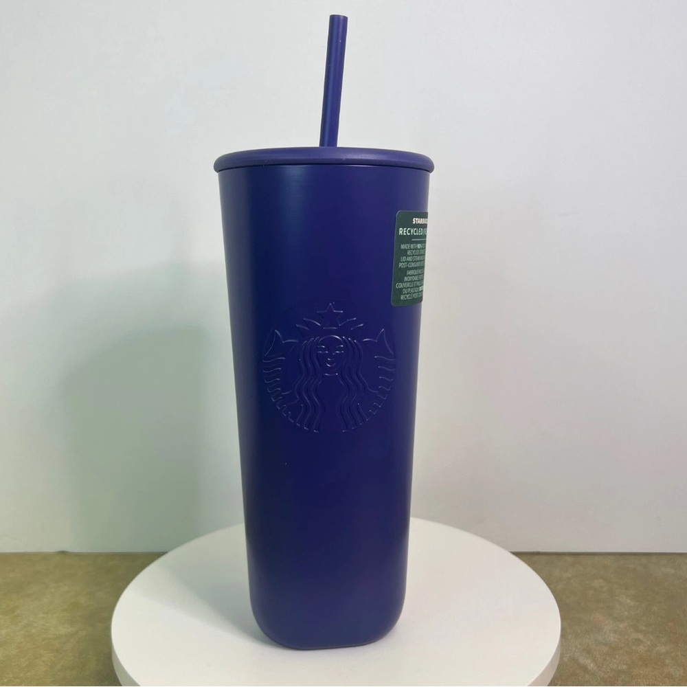 Starbucks Purple Tumbler with Straw